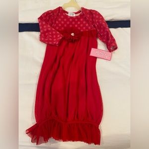 Peaches and cream infant dress/gown